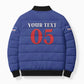 Custom Cape Verde Football Bomber Puffer Jacket Blue Sharks Still Undefeated