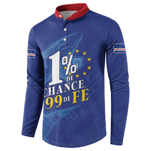Custom Cape Verde Football Button Sweatshirt Blue Sharks Still Undefeated
