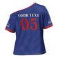 Custom Cape Verde Football Cross Shoulder Shirt Blue Sharks Still Undefeated
