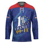 Custom Cape Verde Football Hockey Jersey Blue Sharks Still Undefeated