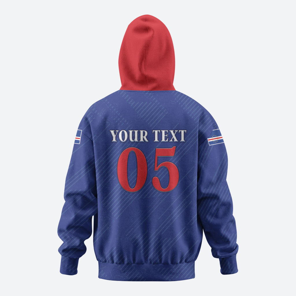 Custom Cape Verde Football Hoodie Blue Sharks Still Undefeated