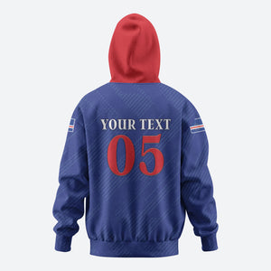 Custom Cape Verde Football Hoodie Blue Sharks Still Undefeated