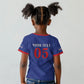 Custom Cape Verde Football Kid T shirt Blue Sharks Still Undefeated