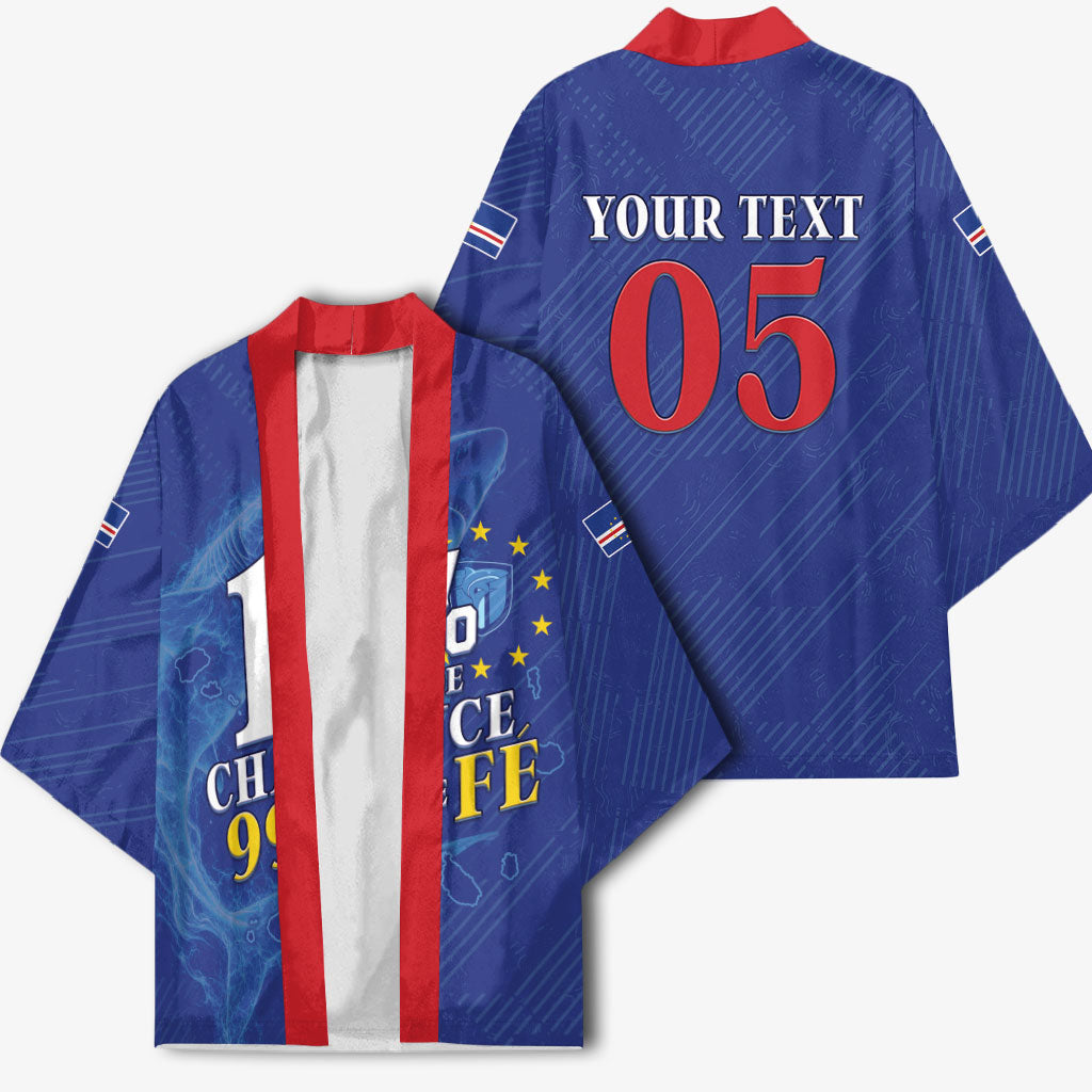 Custom Cape Verde Football Kimono Blue Sharks Still Undefeated