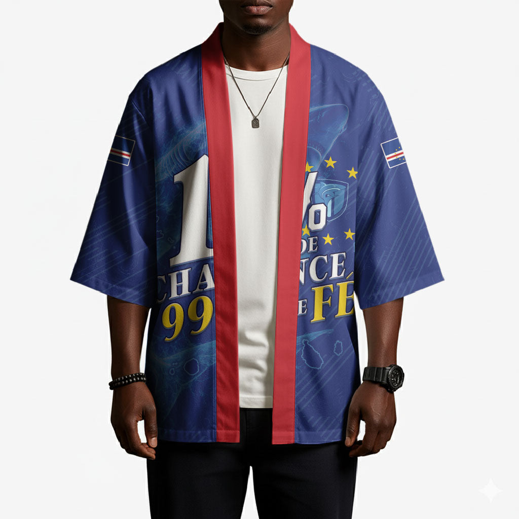 Custom Cape Verde Football Kimono Blue Sharks Still Undefeated