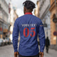 Custom Cape Verde Football Long Sleeve Button Shirt Blue Sharks Still Undefeated