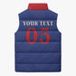 Custom Cape Verde Football Sleeveless Puffer Jacket Blue Sharks Still Undefeated