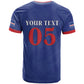 Custom Cape Verde Football T shirt Blue Sharks Still Undefeated