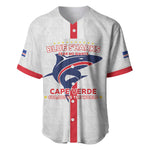 Custom Cabo Verde Baseball Jersey Blue Sharks Fear No Giants