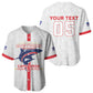 Custom Cabo Verde Baseball Jersey Blue Sharks Fear No Giants