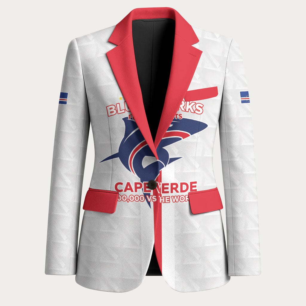 Custom Cabo Verde Blazer Blue Sharks Fear No Giants