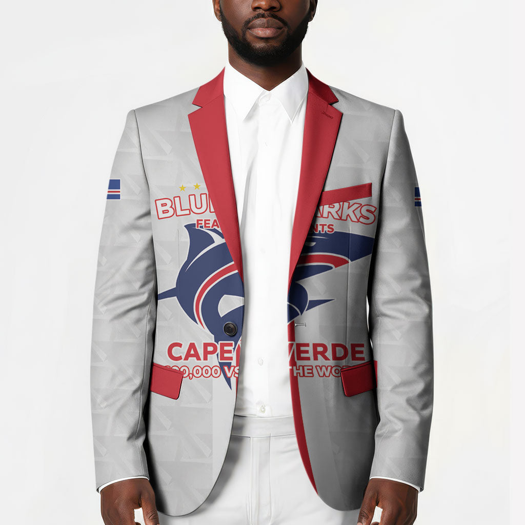 Custom Cabo Verde Blazer Blue Sharks Fear No Giants