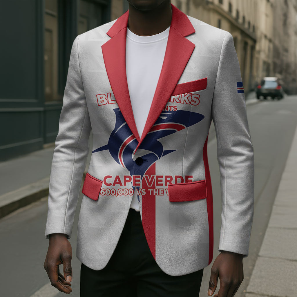 Custom Cabo Verde Blazer Blue Sharks Fear No Giants