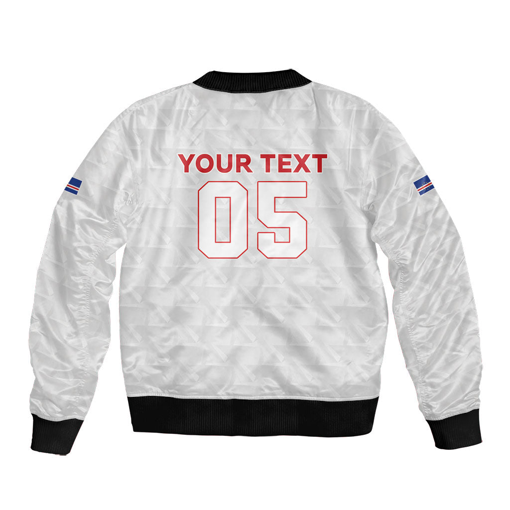 Custom Cabo Verde Bomber Jacket Blue Sharks Fear No Giants
