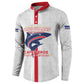 Custom Cabo Verde Button Sweatshirt Blue Sharks Fear No Giants