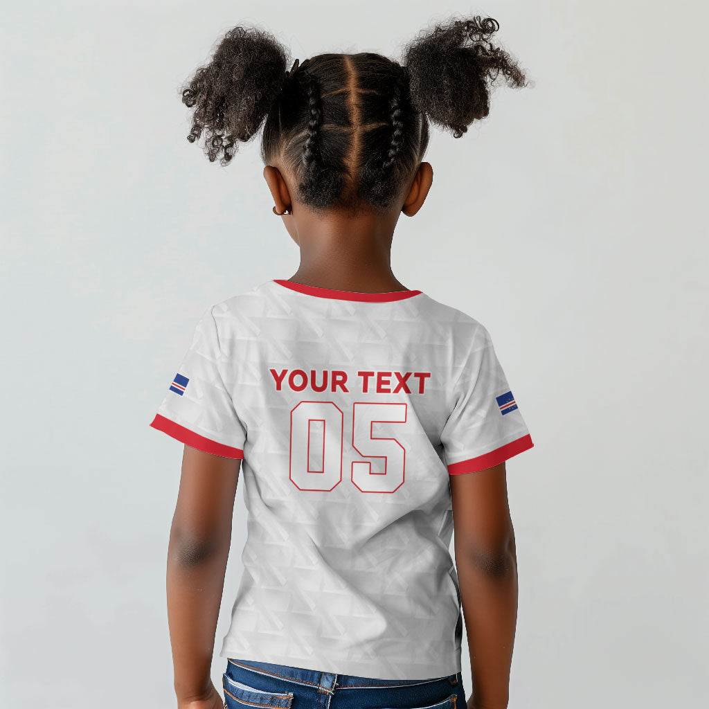Custom Cabo Verde Kid T shirt Blue Sharks Fear No Giants