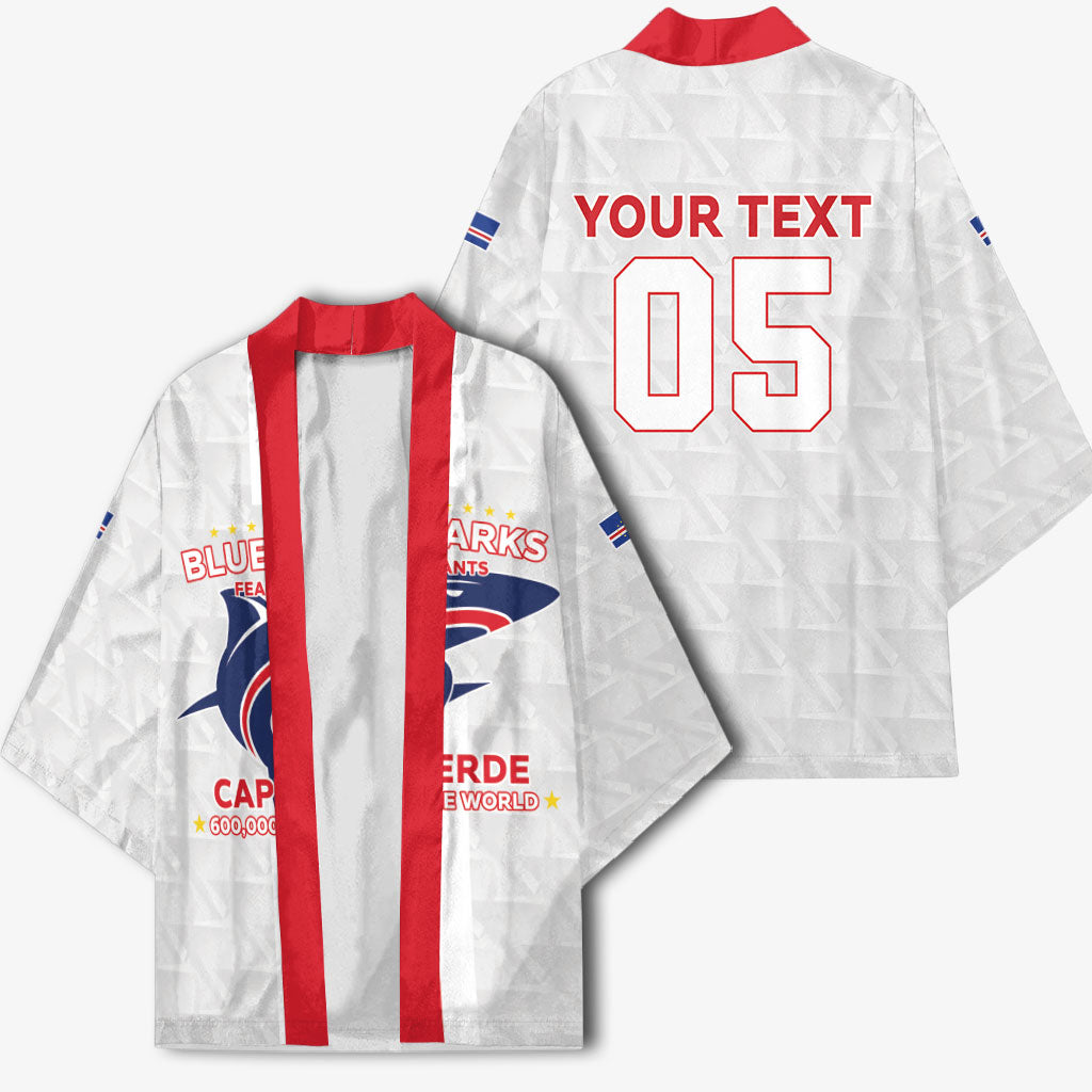 Custom Cabo Verde Kimono Blue Sharks Fear No Giants