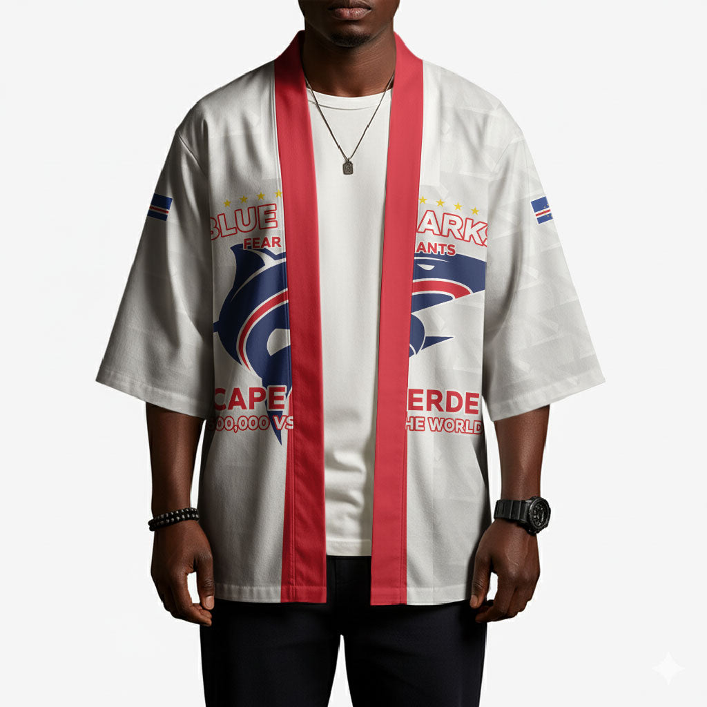 Custom Cabo Verde Kimono Blue Sharks Fear No Giants