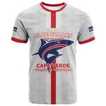 Custom Cabo Verde T shirt Blue Sharks Fear No Giants