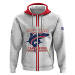 Custom Cabo Verde Zip Hoodie Blue Sharks Fear No Giants