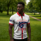 Custom Cabo Verde Zipper Polo Shirt Blue Sharks Fear No Giants