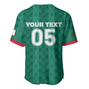 Custom Algeria Football 2026 Baseball Jersey Algerian Geometric Patterns