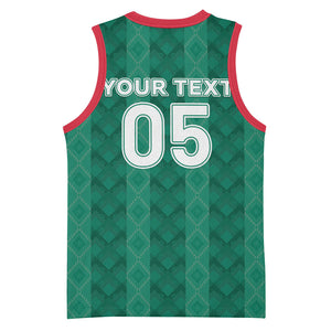 Custom Algeria Football 2026 Basketball Jersey Algerian Geometric Patterns