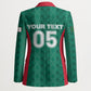 Custom Algeria Football 2026 Blazer Algerian Geometric Patterns