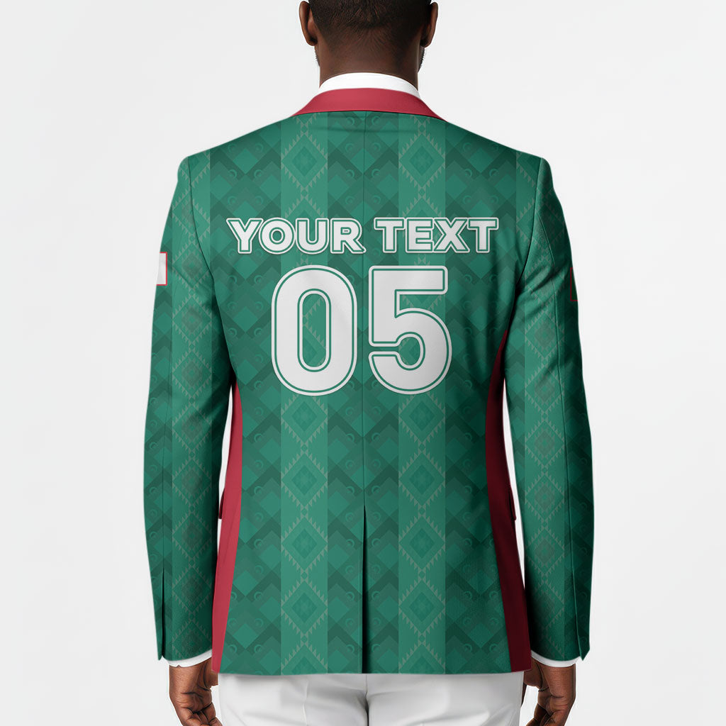 Custom Algeria Football 2026 Blazer Algerian Geometric Patterns