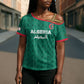 Custom Algeria Football 2026 Cross Shoulder Shirt Algerian Geometric Patterns