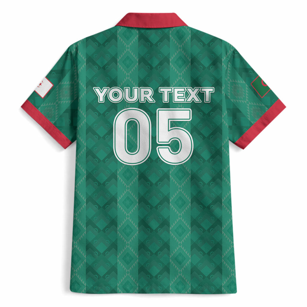 Custom Algeria Football 2026 Hawaiian Shirt Algerian Geometric Patterns