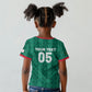 Custom Algeria Football 2026 Kid T shirt Algerian Geometric Patterns