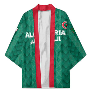 Custom Algeria Football 2026 Kimono Algerian Geometric Patterns
