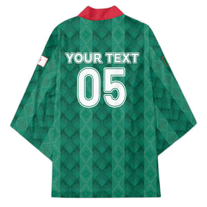 Custom Algeria Football 2026 Kimono Algerian Geometric Patterns
