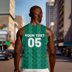 Custom Algeria Football 2026 Men Tank Top Algerian Geometric Patterns