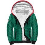 Custom Algeria Football 2026 Sherpa Hoodie Algerian Geometric Patterns
