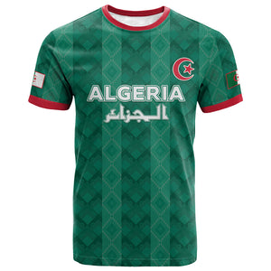 Custom Algeria Football 2026 T shirt Algerian Geometric Patterns