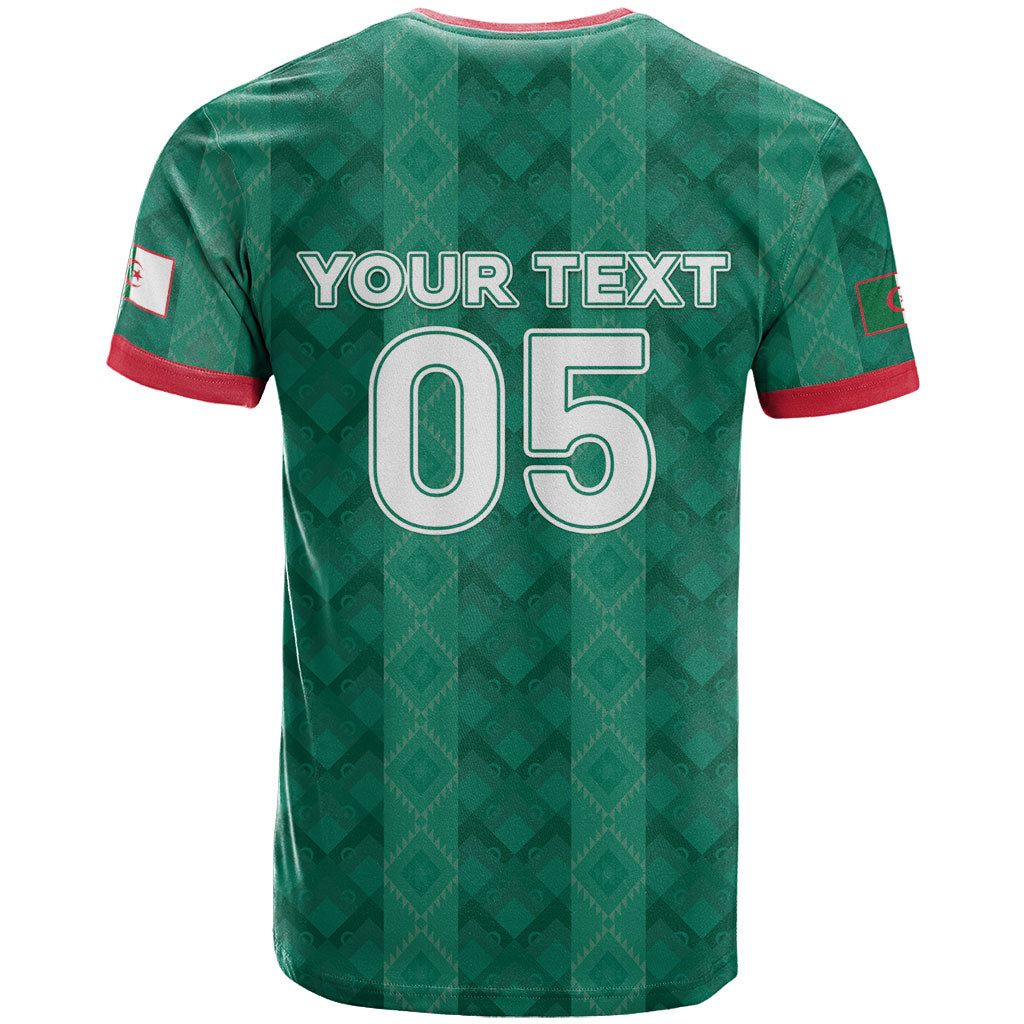Custom Algeria Football 2026 T shirt Algerian Geometric Patterns