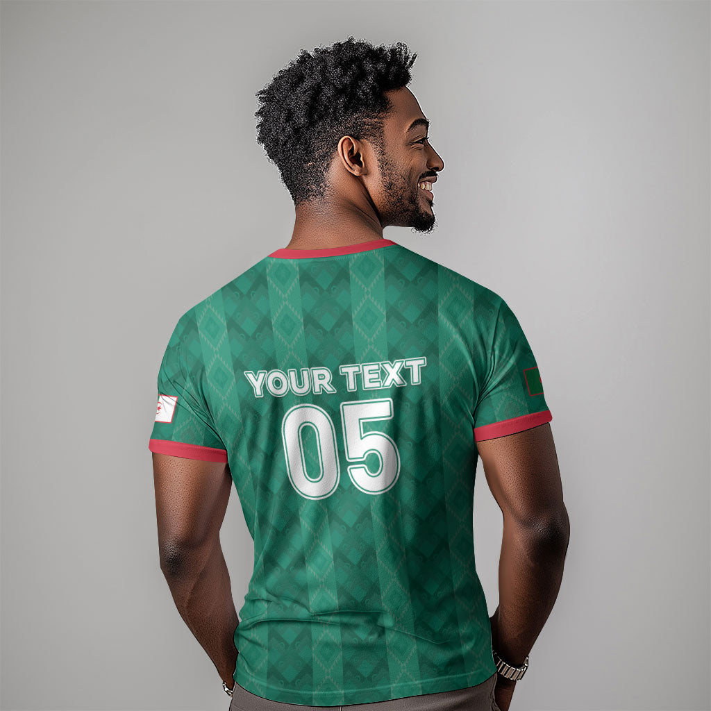 Custom Algeria Football 2026 T shirt Algerian Geometric Patterns