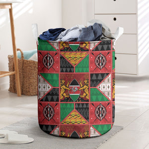 Kenya Christmas Laundry Basket Patchwork Style