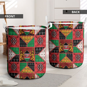Kenya Christmas Laundry Basket Patchwork Style