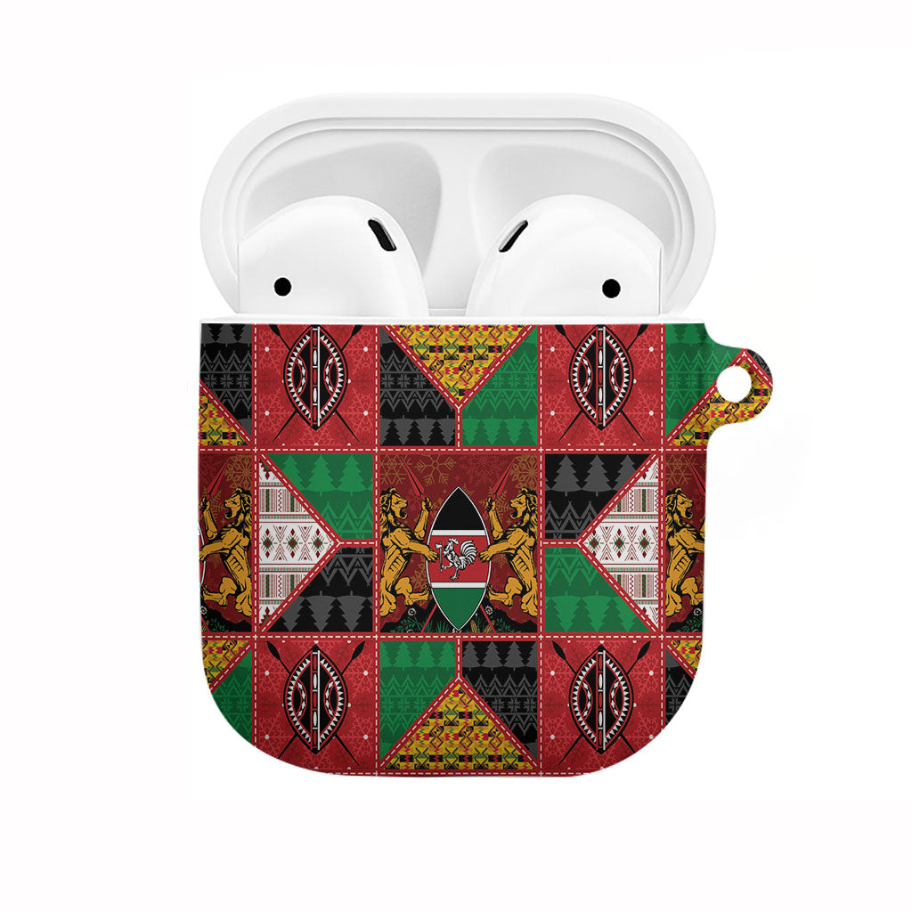 Kenya Christmas AirPods Case Patchwork Style