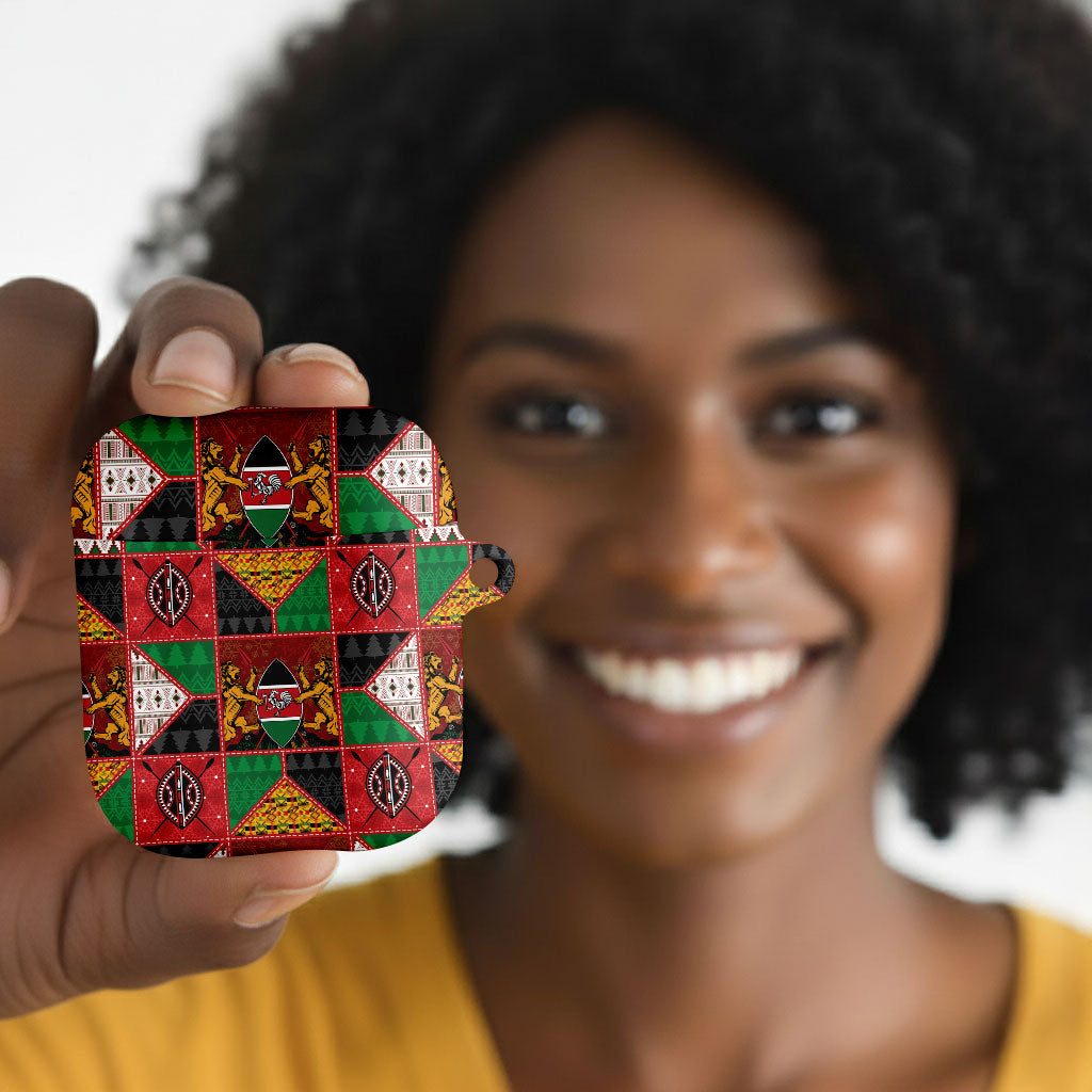 Kenya Christmas AirPods Case Patchwork Style