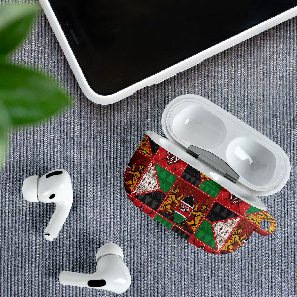 Kenya Christmas AirPods Case Patchwork Style