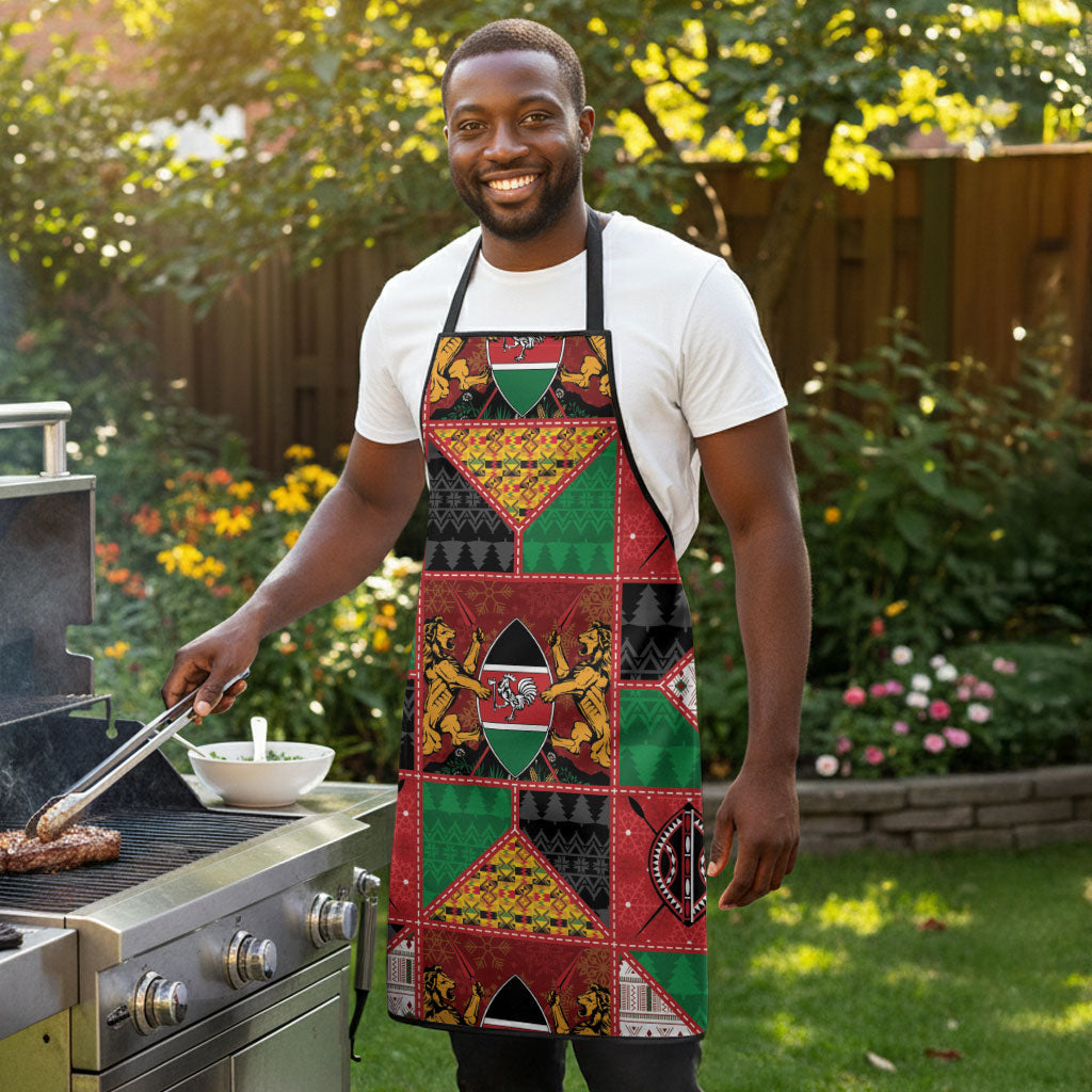 Kenya Christmas Apron Patchwork Style