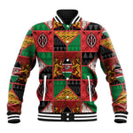 Kenya Christmas Baseball Jacket Patchwork Style