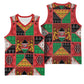 Kenya Christmas Basketball Jersey Patchwork Style