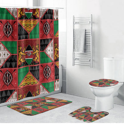 Kenya Christmas Bathroom Set Patchwork Style