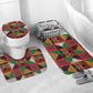 Kenya Christmas Bathroom Set Patchwork Style