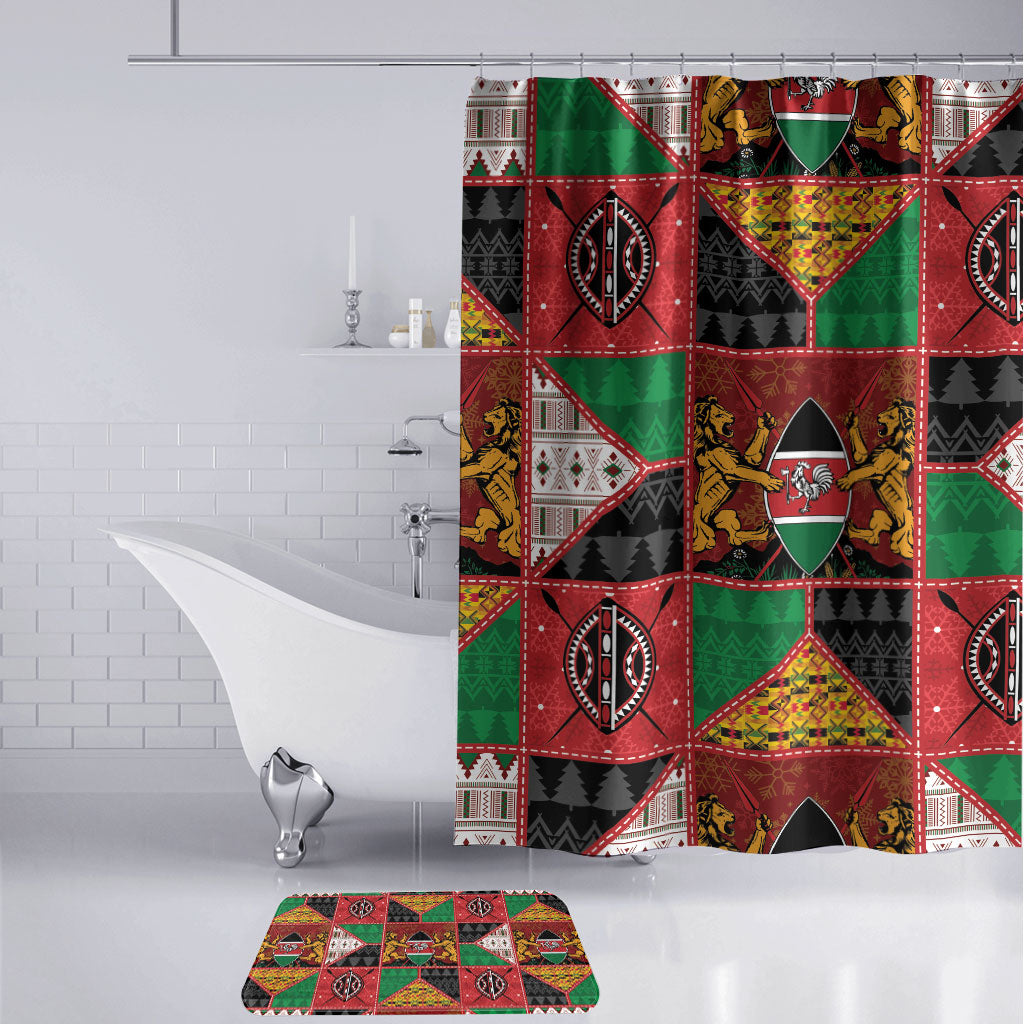 Kenya Christmas Bathroom Set Patchwork Style